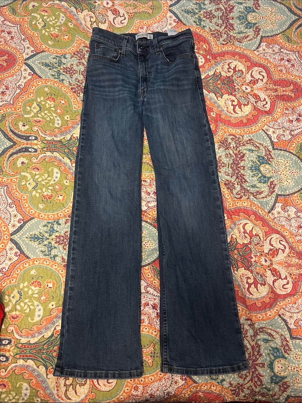 Abercrombie & Fitch Dark Blue Women's Bootcut Jeans